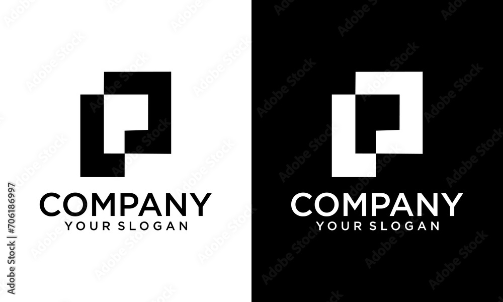 LP letter logo design on luxury background. PL monogram initials letter logo concept. - obrazy, fototapety, plakaty 