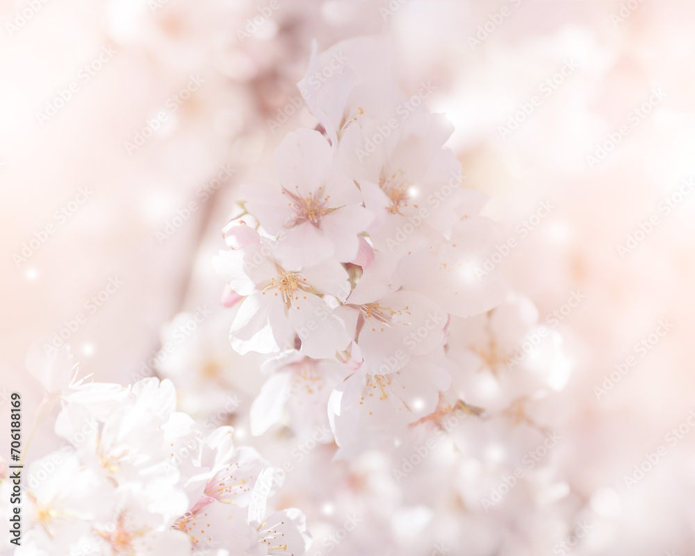 Fototapeta premium Flower and light; background or texture; spring concept