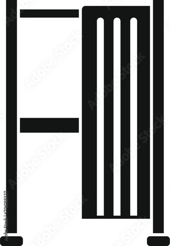 Polling booth room icon simple vector. Choice election. America democracy