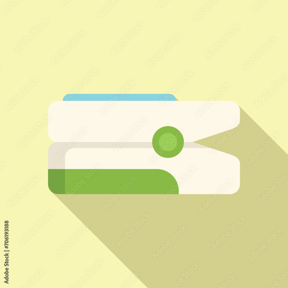 Palpitating check equipment icon flat vector. Person sick. Healthy heart Palpitating check equipment icon flat vector. Person sick. Healthy heart