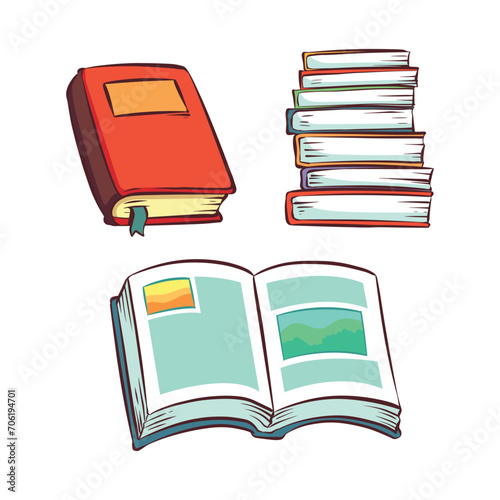 hand drawn book collection