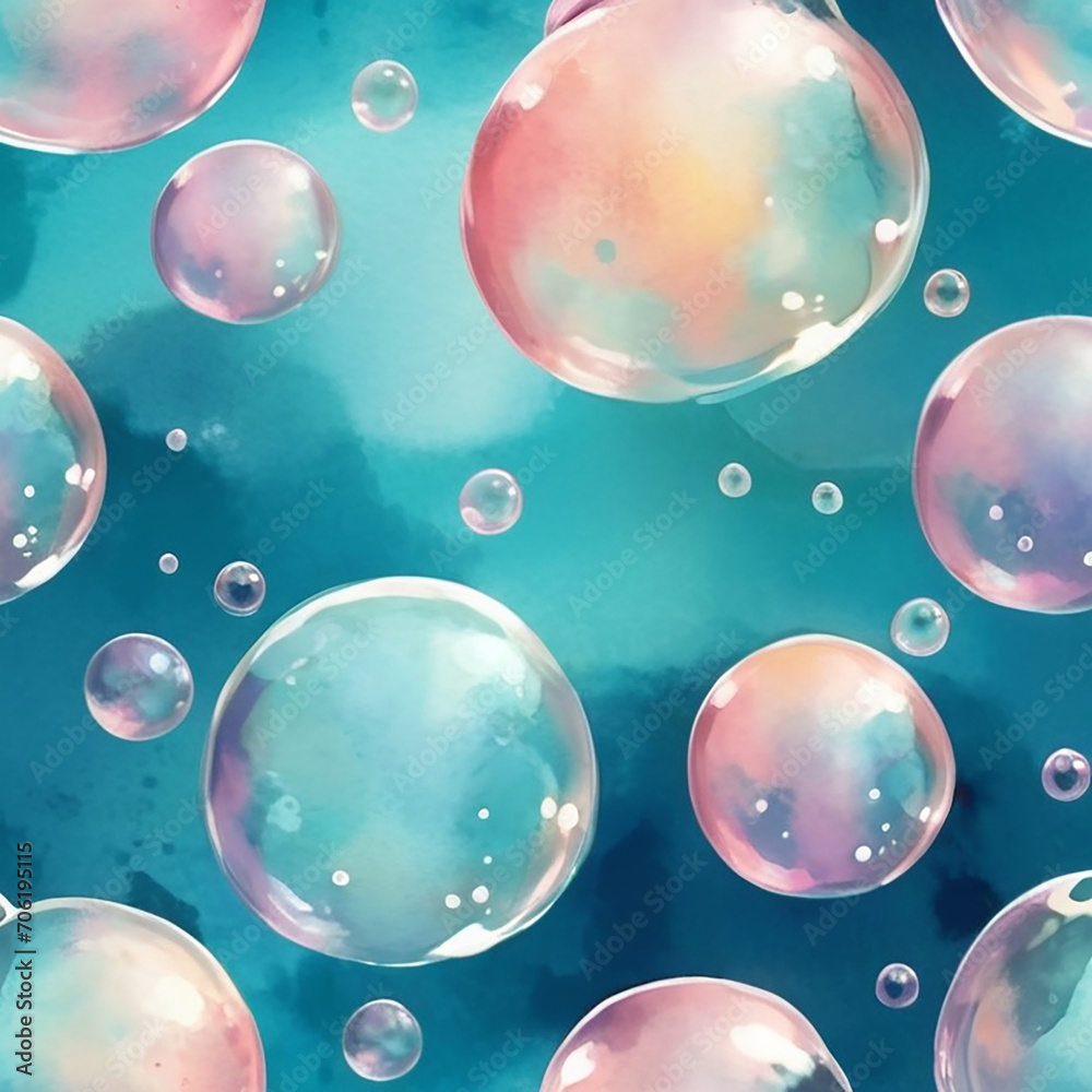water color bubbles on turquoise 3 water color bubbles on turquoise 3