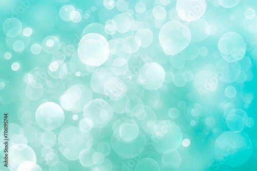 グリーンの玉ボケ背景素材