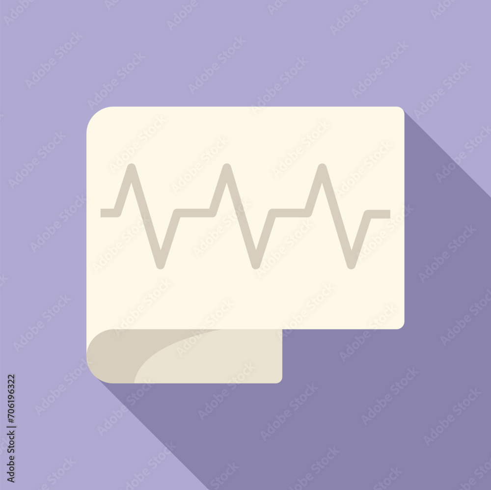 Health heart paper icon flat vector. Person sick disease. Cardiac emotion Health heart paper icon flat vector. Person sick disease. Cardiac emotion