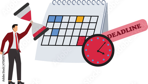 Deadline, Hourglass,Change,Deadline,Shielding,Flowing, Businessman
