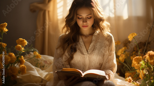 woman holding her hands together and praying to God while holding a bible Nature race track goes to Goal of Success in the Christian conception of faith. ladies pray in the Bible in terms of spiritual