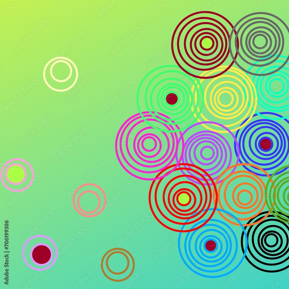 Colorful abstract circle background made of set of rings. Colorful abstract circle background made of set of rings.