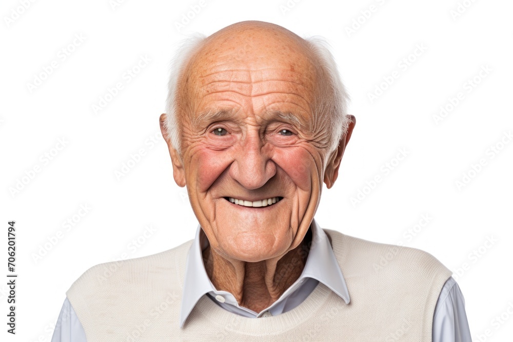 Elderly man smiling happy face portrait Elderly man smiling happy face portrait