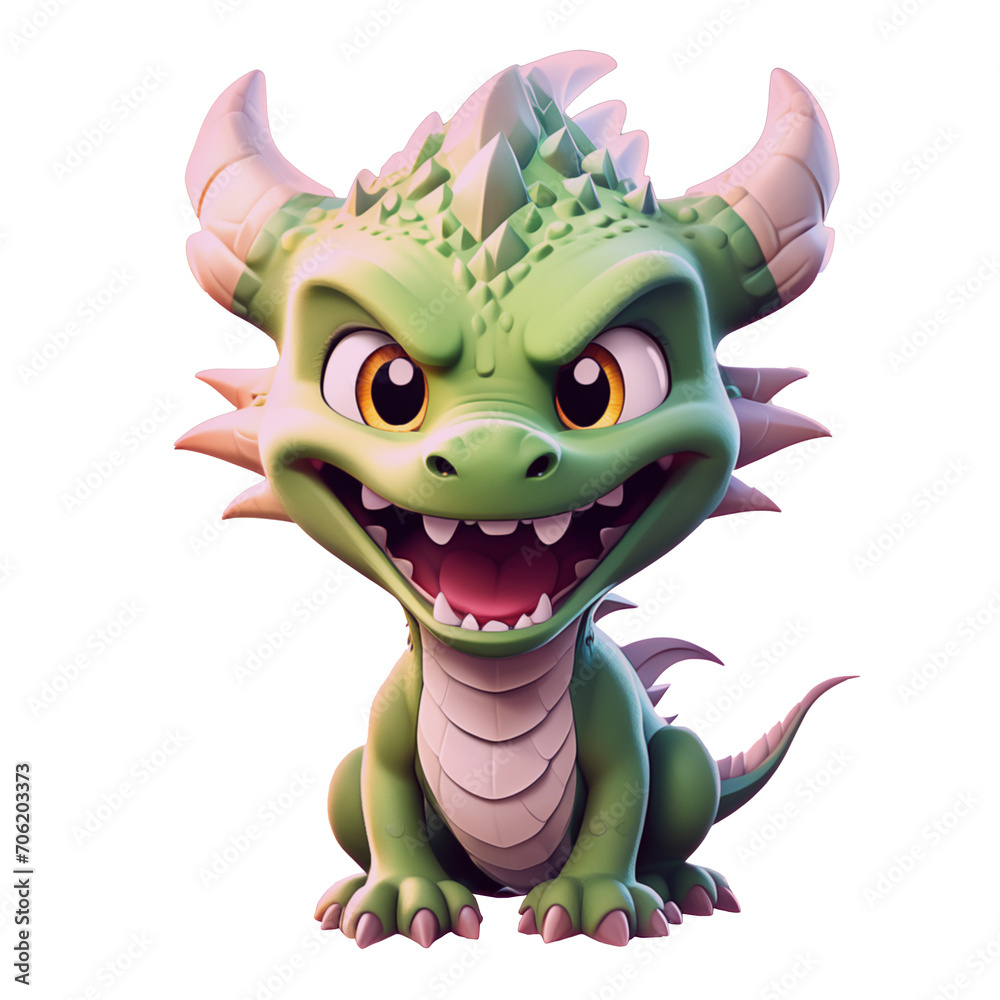 Fototapeta premium cute dragon cartoon