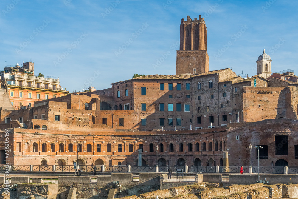 Trajan's market in Rome, Italy