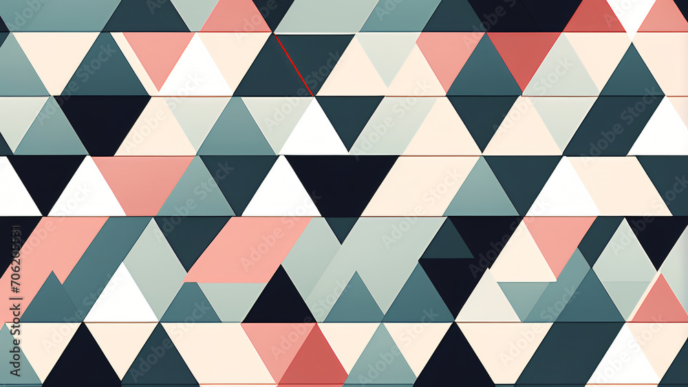a minimalist triangle pattern