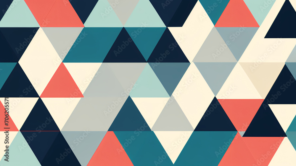 a minimalist triangle pattern
