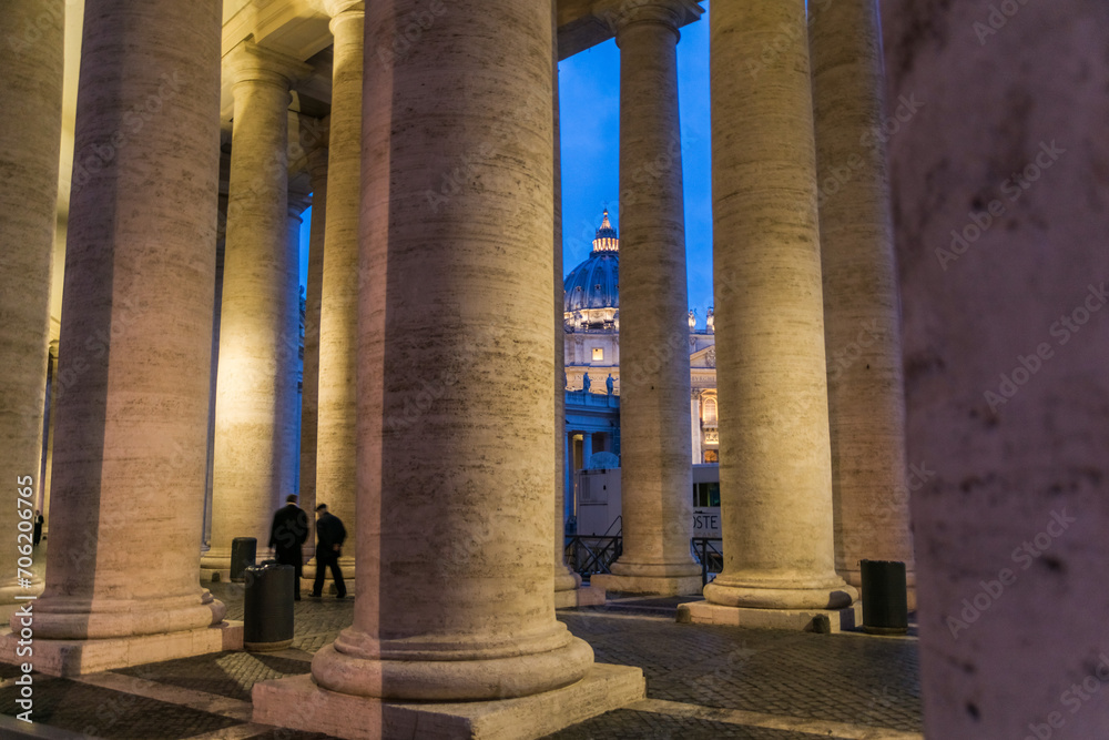 Saint Peter's Square in the Vatican Saint Peter's Square in the Vatican