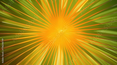 golden and green shining striped relaxing glowing festive radiant wallpaper. Created with Ai