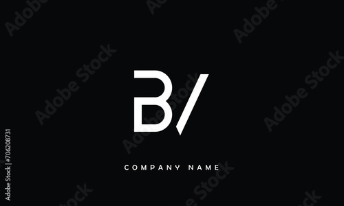 BV, VB, B, V Abstract Letters Logo Monogram