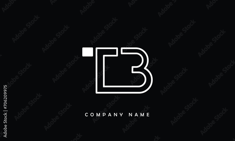 BT, TB, B, T Abstract Letters Logo Monogram BT, TB, B, T Abstract Letters Logo Monogram
