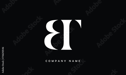BT, TB, B, T Abstract Letters Logo Monogram