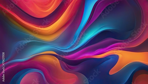 Fototapeta abstract colorful background with waves