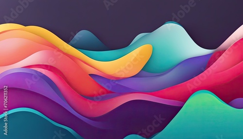 abstract colorful background with smooth lines and bokeh effect.
