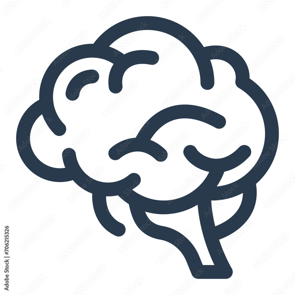 Anatomical Brain Vector Icon Illustration Anatomical Brain Vector Icon Illustration