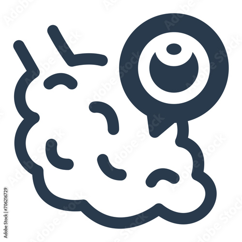 Female Reproductive Ovaries Vector Icon Illustration