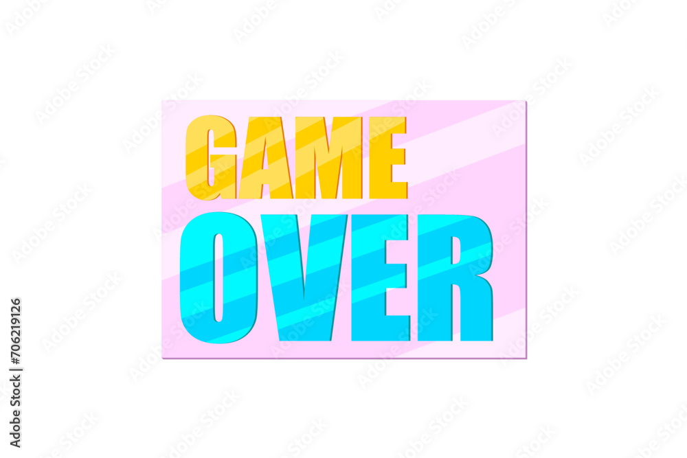 Game Over Functional Game Related Sticker Game Over Functional Game Related Sticker