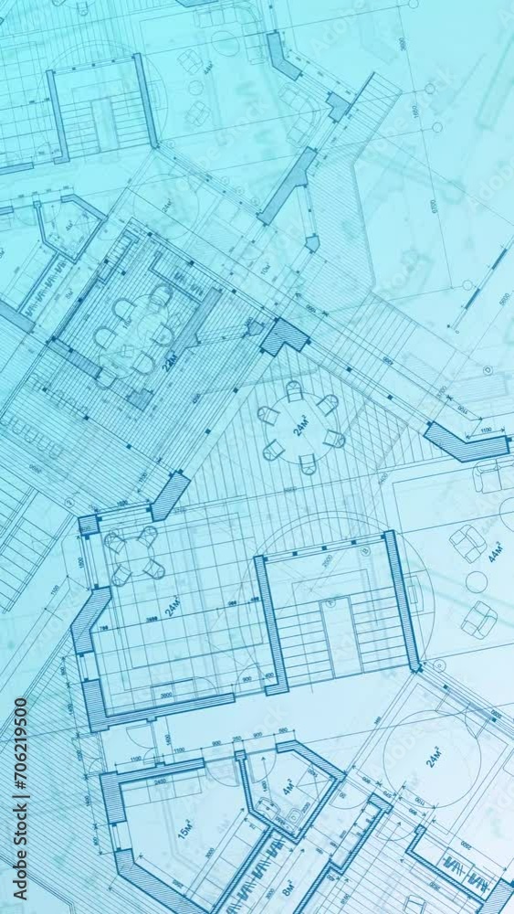 Architecture design: blueprint plan - illustration of a plan modern residential building, technology, industry, business concept illustration: real estate, building, construction, architecture sketch Architecture design: blueprint plan - illustration of a plan modern residential building, technology, industry, business concept illustration: real estate, building, construction, architecture sketch