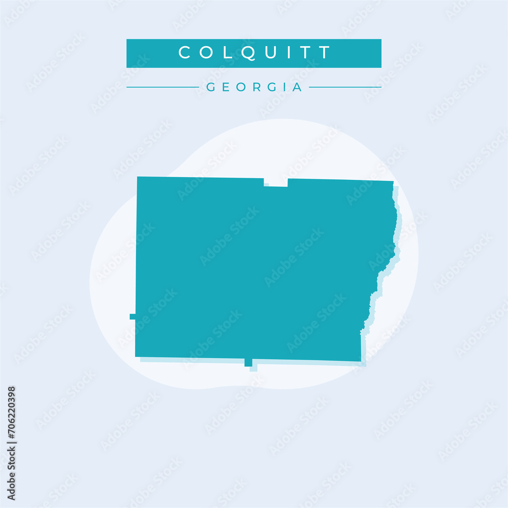 Vector illustration vector of Colquitt map Georgia Vector illustration vector of Colquitt map Georgia