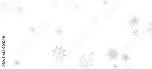 Whirling Snowstorm: Astonishing 3D Illustration Depicting Descending Festive Snowflakes
