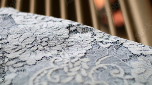 Brocade fabric for making kebaya or Javanese blouse.