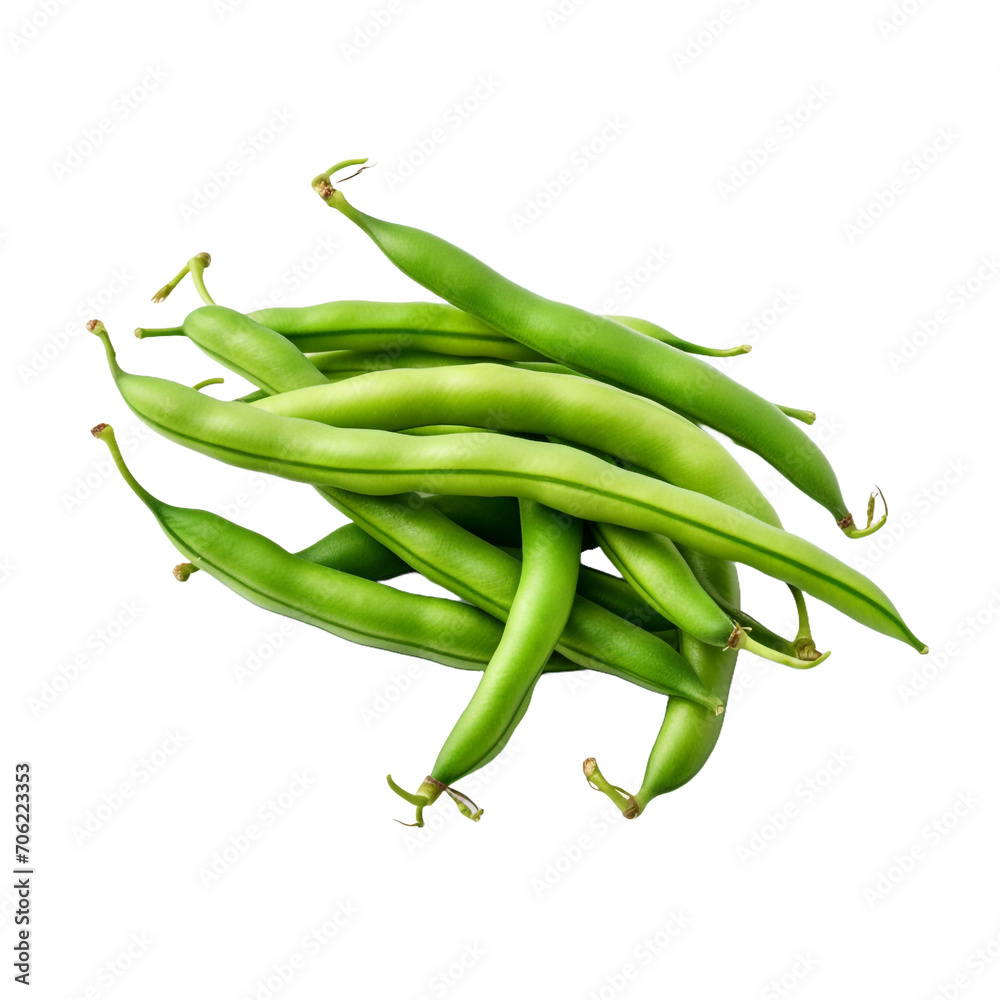 Green beans isolated on transparent background Green beans isolated on transparent background