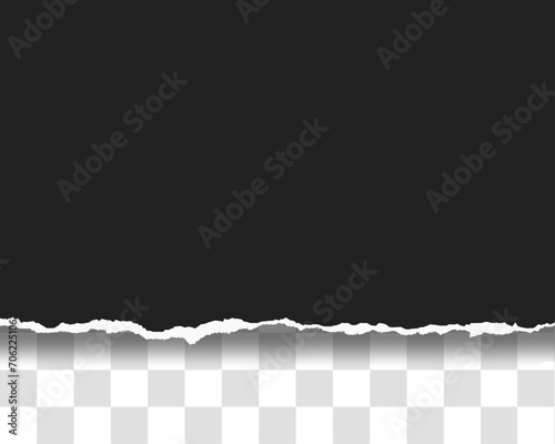 ripped black paper on a isolated background vector eps	
