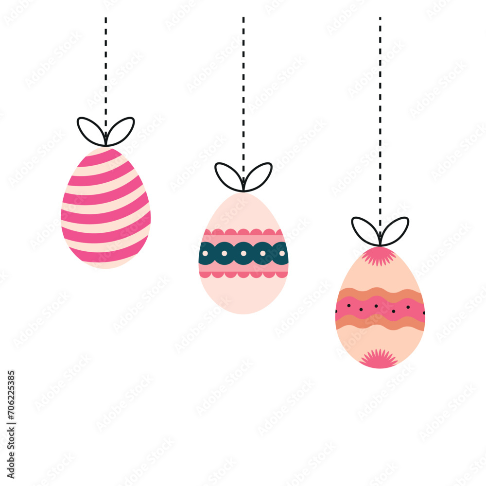 Hanging Easter Eggs Hanging Easter Eggs
