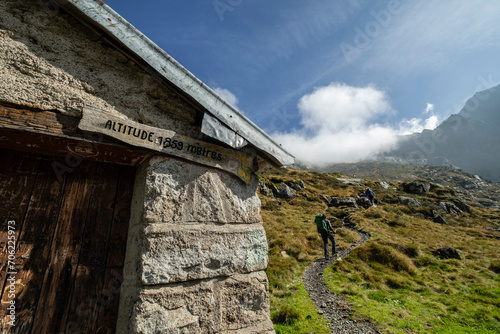 caba  a de Caoussis  valle de Valier -Riberot-  Parque Natural Regional de los Pirineos de Ari  ge  cordillera de los Pirineos  Francia