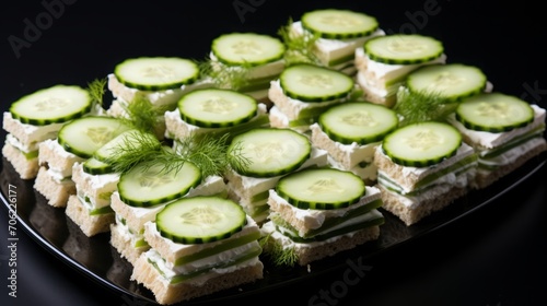 Preparing Fresh Cucumber Sandwiches