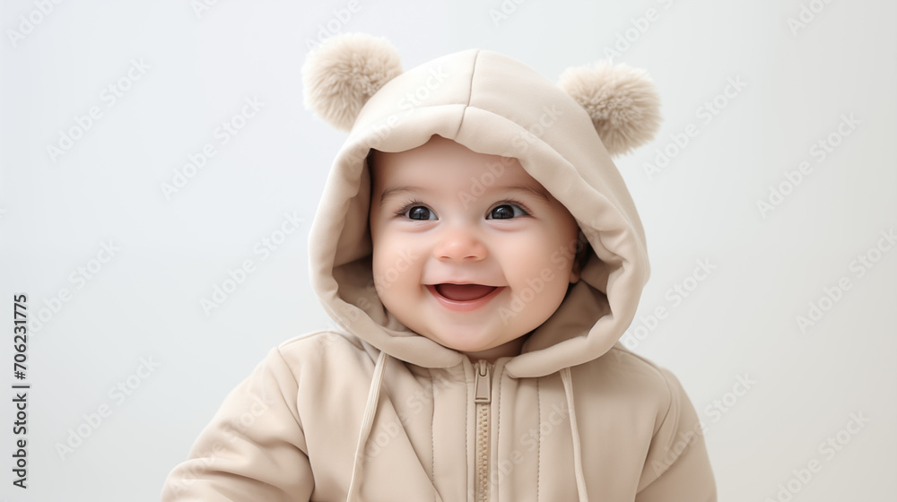 Photo of cute baby smiling Photo of cute baby smiling