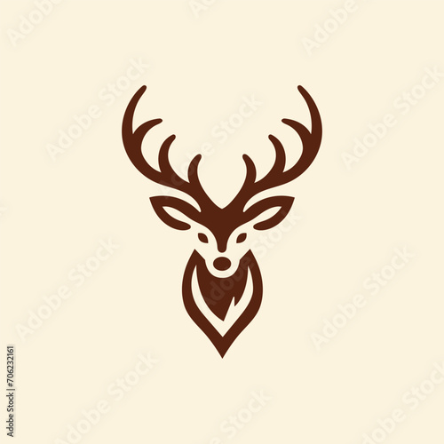Creative deer or abstract animal logo design concept suitable for company logo