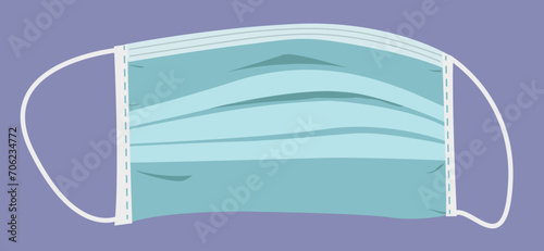 illustration of surgical face mask