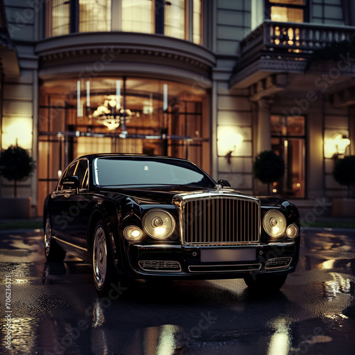 luxury car black paint © Awais