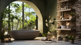 Natural Splendor: Exquisite Interior Accents for a Serene Home Sanctuary, generative AI