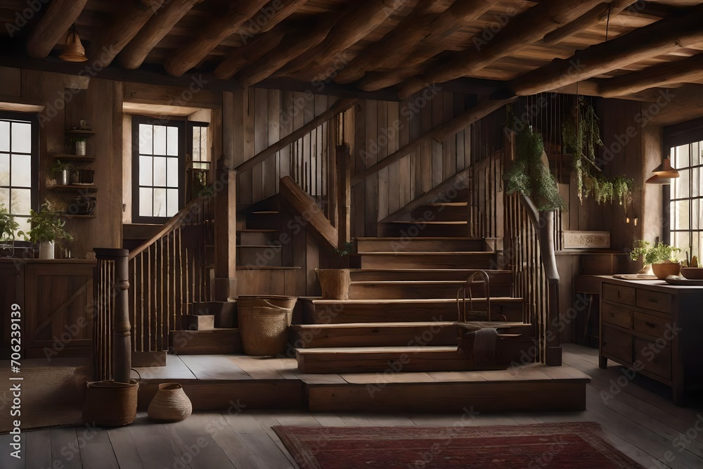 Design a living room that captures the enduring charm of farmhouse aesthetics, incorporating a 