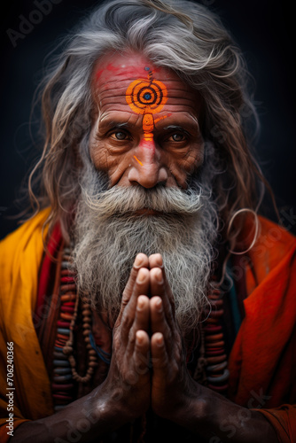 Praying Yogi Portrait
