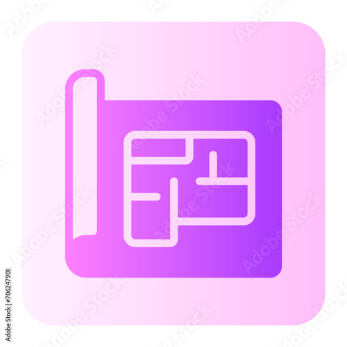 blueprint gradient icon