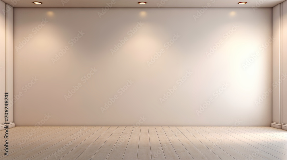 custom made wallpaper toronto digitalEmpty beautiful background with interior for advertising and presentation design. Image for selling goods on marketplaces. Minimalistic light wall and floor. Falling light from windows.