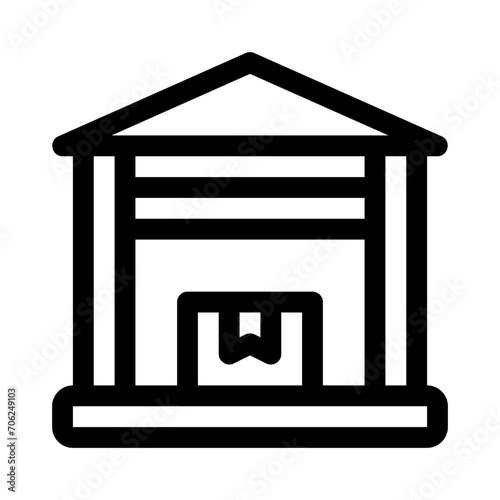 Wallpaper Mural warehouse line icon Torontodigital.ca