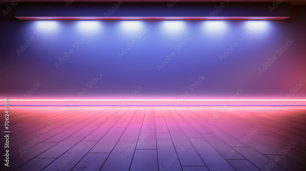 custom made wallpaper toronto digitalEmpty beautiful background with interior for advertising and presentation design. Product promotion, selling goods on marketplaces and social networks. Neon room, red and pink lighting.