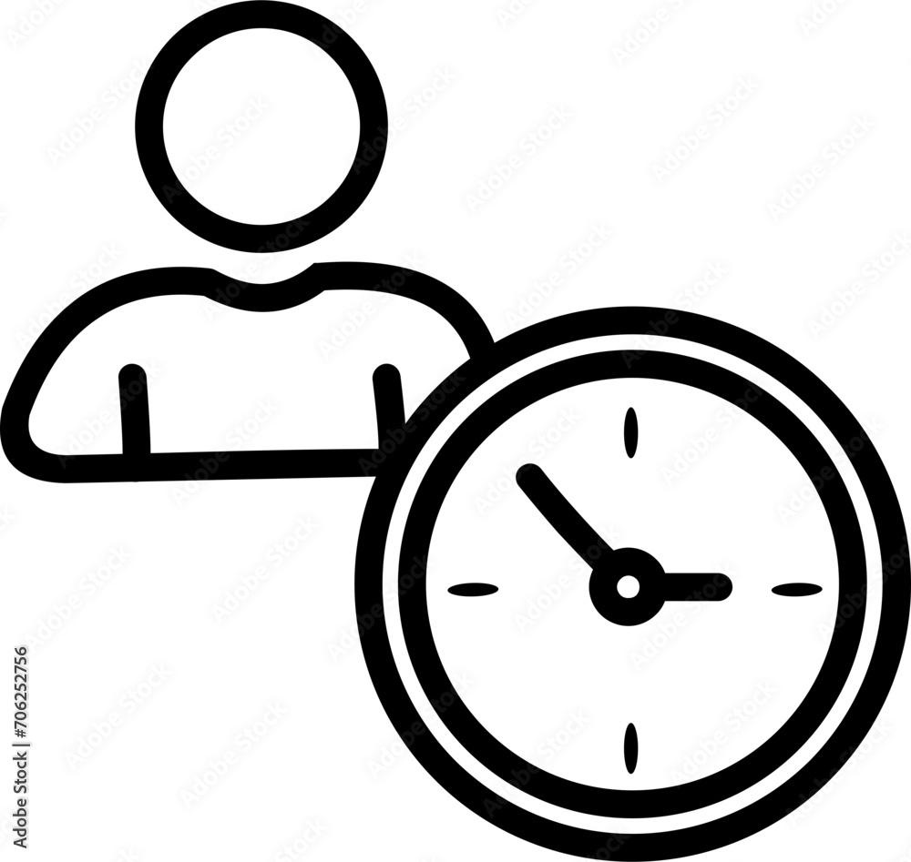 Project Management Outline Icon Project Management Outline Icon