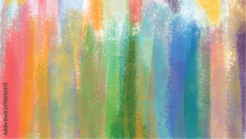 Abstract rainbow of stain splash watercolor background