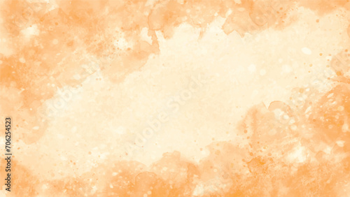 Abstract peach color of stain splash watercolor background