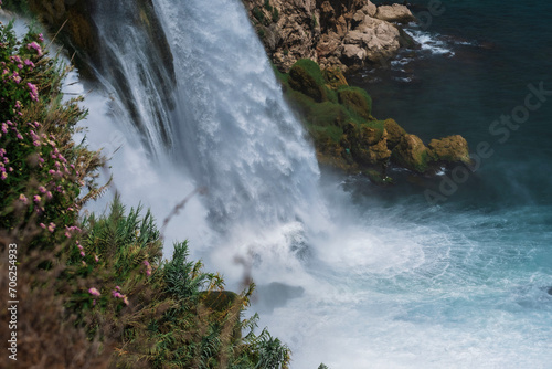 waterfall on the rocks